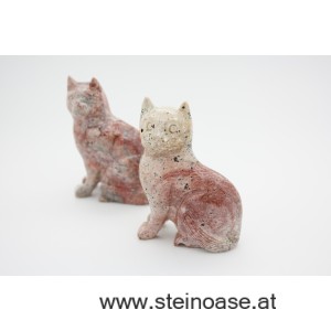 Katze Speckstein Gr.L